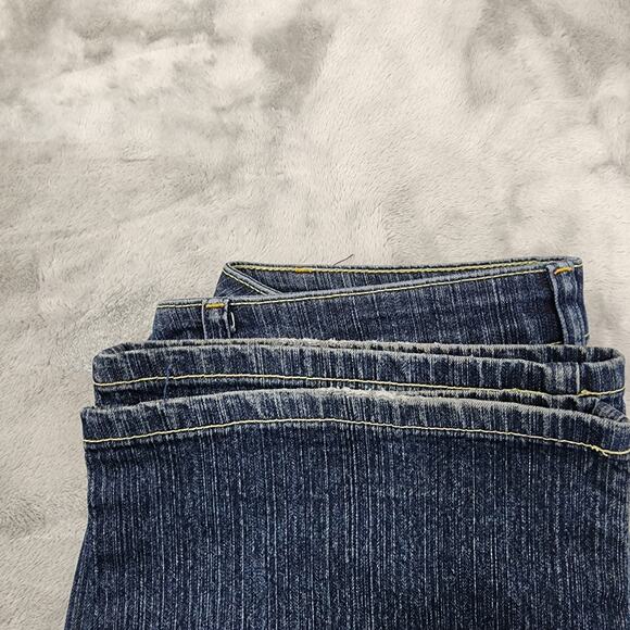 Vintage 90s Liz Claiborne Jeans Womens 6 Blue Dark Wash Mid Rise Straight Leg - Picture 10 of 15